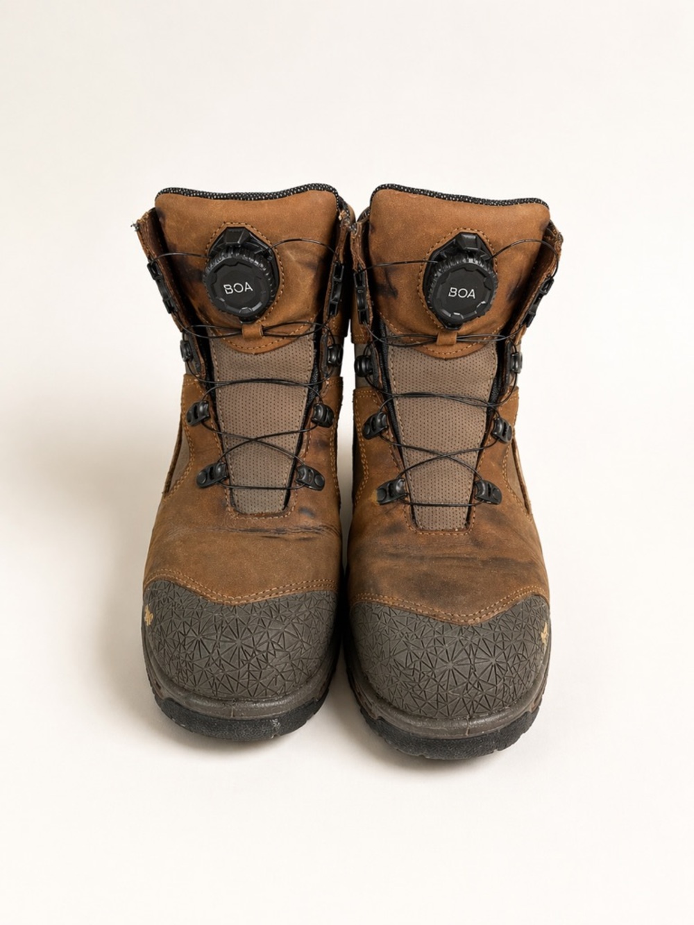 Irish Setter BOA Work Boots Mens 10.5 D 83658 Brown Safety Toe EH Slip Resistant